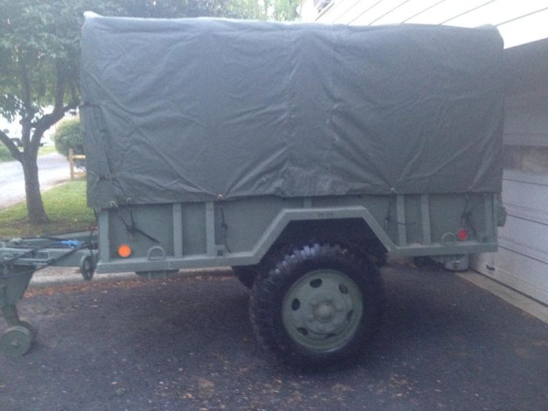 Like New M105A2 1.5 Ton Military Cargo Trailer