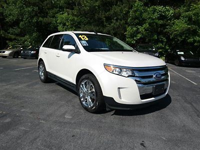 Ford : Edge 4dr Limited FWD 4 dr limited fwd low miles sedan automatic gasoline v 6 cyl white platinum tri coa