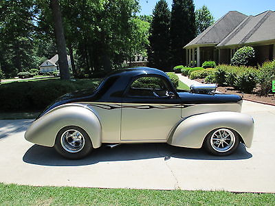 Willys 2 door coupe 1941 willys coupe 426 hemi with 871 polished blower w 24 ft trailer