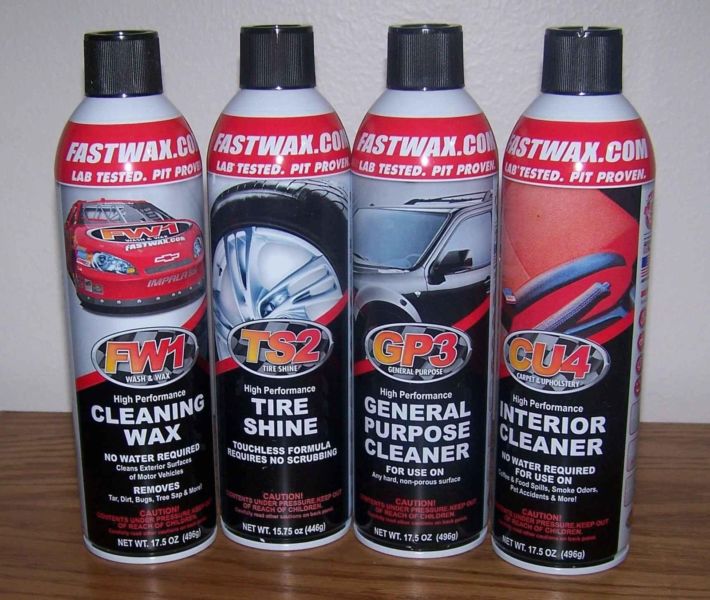 4 cans of FW1 Wash and Wax with Carnauba 17.5 oz cans, 1