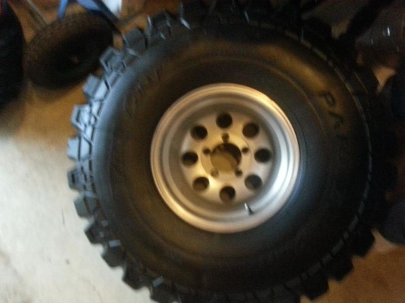 Parnelli Jones 38x15.5x15 Dirt Grip tires and rims set of 4, 3