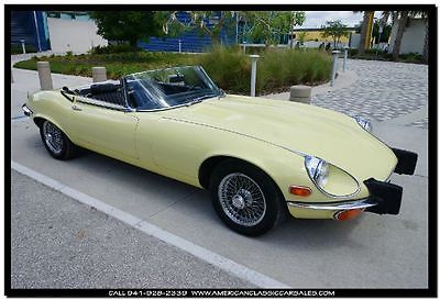 Jaguar : E-Type XKE 1974 jaguar e type xke roadster convertible v 12 36 k mi automatic a c sarasota fl