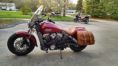 Indian : Scout 2015 indian scout motorcycle genuine indian bags and windshield