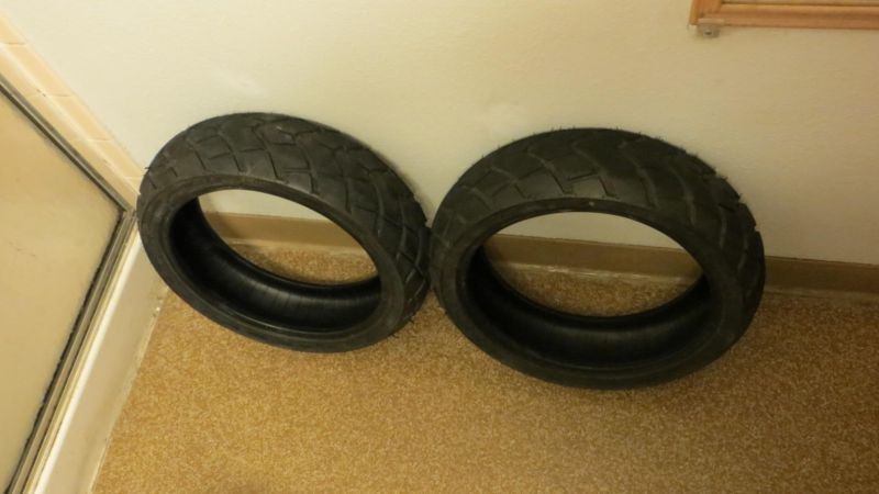Set of 2 lightly used scooter tires