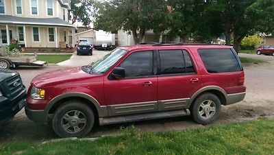 Ford : Expedition Eddie Bauer Sport Utility 4-Door Red, great condition, 3 row seating, tow package