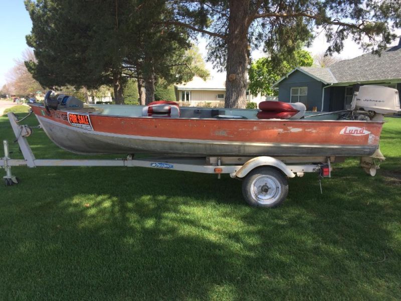 14 ft  Lund fishing boat, 1