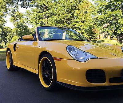 Porsche : 911 convertible 2004 porsche turbo cabriolet with low miles in like new condition