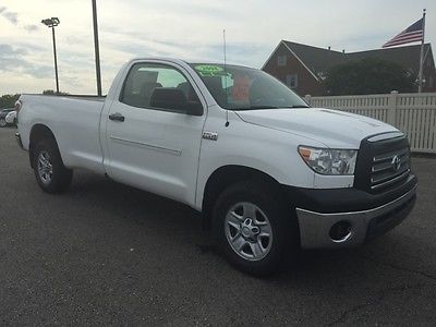 Toyota : Tundra Base Standard Cab Pickup 2-Door long bed 5.7 4x4 tow haul V8 4wd white work