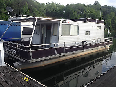 1978 35' Crest House Boat, Trailer and John Boat