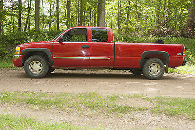 GMC : Sierra 1500 Z71 2003 red gmc sierra z 71 4 x 4 5.3 l v 8 ext cab 8 box 140 k original owner