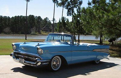 Chevrolet : Bel Air/150/210 1957 chevy convertible 350 v 8 rwd automatic 3 dvd s sound system