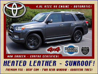 Toyota : 4Runner SR5 4X4- HEATED LEATHER - SUNROOF! PREMIUM PKG-1 OWNER-BKUP CAM-PWR REAR WINDOW-GOODYEAR TIRES-TOW-NON-SMOKER!