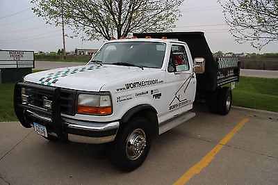 Ford : F-350 XL 1997 ford f 350 powerstroke diesel dually w dump bed and manual trans clean