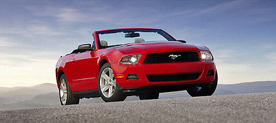 Ford : Mustang Stock Beautiful Race Red Convertible 2013 Ford Mustang, Pony Edition, Low Miles, MSee!