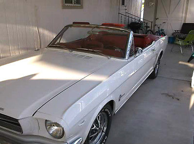 Ford : Mustang 2 door coupe White convertable fully restored professionally to near stock condition