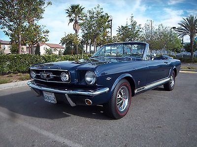 Ford : Mustang convertible 1965 mustang gt convertible a code not a clone california car fully restored