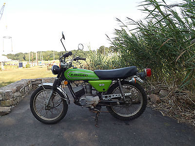Kawasaki : Other 1973 kawasaki 90 g 3 ssd streetbike w chrome fenders exhaust pipe