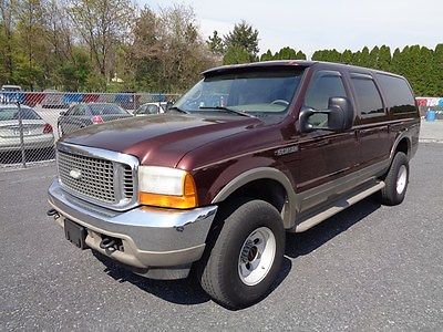 Ford : Excursion LIMITED 4X4 POWERSTROKE 7.3L TURBO DIESEL 2001 ford excursion limited 4 x 4 7.3 l powerstroke turbo diesel low miles