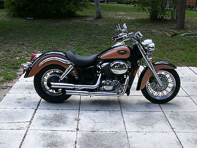 Honda : Shadow 1998 honda shadow ace deluxe 750 black and copper great condition