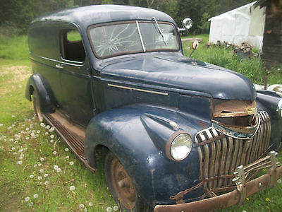 Chevrolet : Other Pickups Panel Van 1941 chevrolet chevy panel van truck hot rat rod barn find police paddy wagon