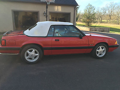 Ford : Mustang LX CONVERTABLE 1991 ford mustang lx convertible one owner low miles