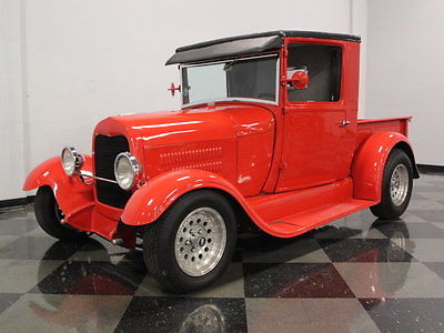 Ford : Model A Pickup STEEL BODY W/ GLASS FENDERS, ROY BRIZIO CHASSIS, CHEVY 350, NICE WOOD BED!