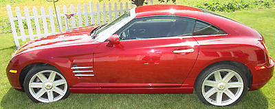 Chrysler : Crossfire 2004 chrysler crossfire blaze red super low miles 24 800 runs drives like new