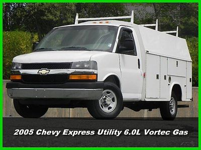 Chevrolet : Express Utility Van 05 chevrolet express cutaway utility van 6.0 l vortec gas chevy knapheide used ac