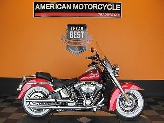 Harley-Davidson : Softail 2008 used ember red sunglo harley davidson flstn softail deluxe vance hines