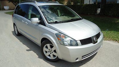 Nissan : Quest SE Mini Passenger Van 4-Door 2004 nissan quest se sunroof panoramic roof 3 rd row heated seats bose sat