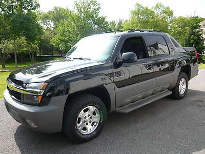 Chevrolet : Avalanche Z71 4x4 2002 chevrolet avalanche z 71 4 x 4 full leather tow pack roof rack moonroof