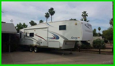 2008 Holiday Rambler Savoy XL 28' Fifth Wheel 2 Slide Outs TV Slider Hitch DVD