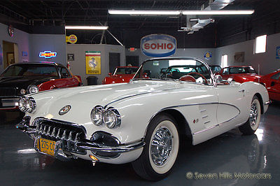 Chevrolet : Corvette #'s Match BEAUTIFUL CONDITION, White/Red, Same over for over 40 years, AWESOME DRIVER