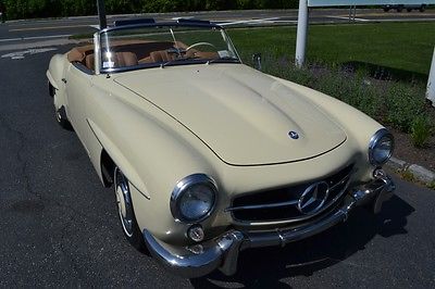Mercedes-Benz : SL-Class 190SL 1960 mercedes 190 sl this car has been repainted in light ivory