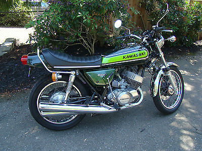 Kawasaki : Other 1973 kawasaki h 1 d mach iii triple beautiful survivor bike green meanie