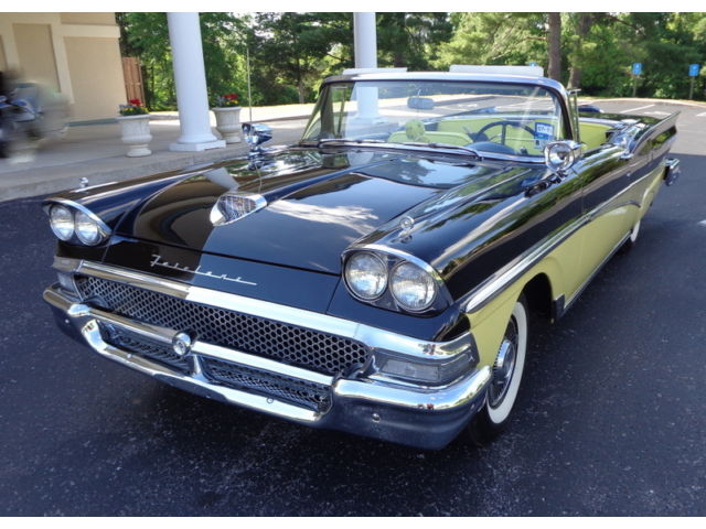 Ford : Fairlane STUNNING!!! RESTORED 1958 FORD FAIRLANE 500 SKYLINER CONVERTIBLE ABSOLUTE STUNNING CLASSIC!!