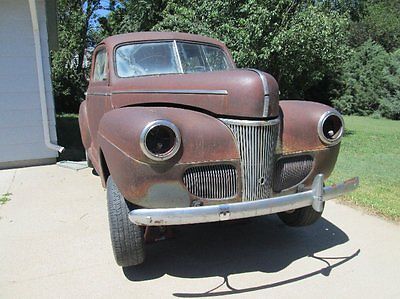 Ford : Other Ribbed stainless steel 1941 ford 2 dr sedan deluxe project car