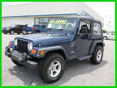 Jeep : Wrangler 2Dr Sport Wd Automatic Cd Alloys White Letters 2001 2 dr sport used 4 l i 6 12 v automatic 4 wd cd alloys white letter tires blue