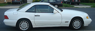 Mercedes-Benz : SL-Class ESTATE SALE! 1996 mercedes sl 320 34 k original white tan garage kept new tires mint cond