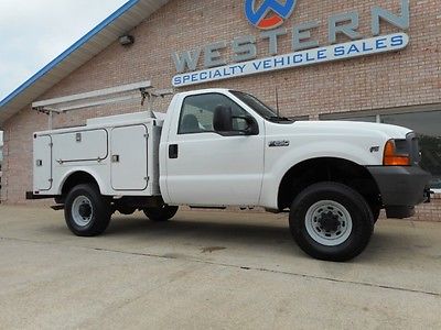 Ford : F-250 4x4 Service Truck 2001 ford f 250 4 x 4 service truck utility bed 4 wd 1 owner
