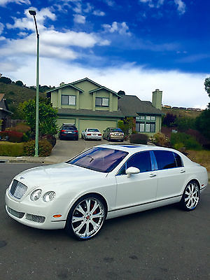 Bentley : Flying Spur continental flying spur 2006 bentley flying spur 12 k miles rare glacier white excellent condition