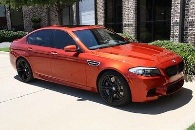 BMW : M5 Sedan Rare! Sahkir Orange Only 10k Miles Drivers Assistance Executive B & O Black 20's