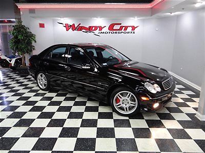 Mercedes-Benz : C-Class C32 ///AMG Supercharged 2003 mercedes benz c 32 amg sport sedan supercharged v 6 350 hp blk blk lo miles