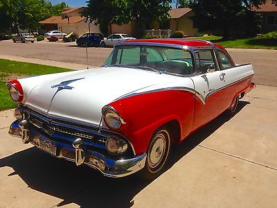 Ford : Crown Victoria Red & White 1955 ford crown victoria 55 antique hotrod