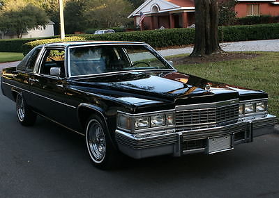 Cadillac : DeVille COUPE TRIPLE BLACK - 62K MILES RARE TRIPLE BLACK TWO OWNER SURVIVOR -1977 Cadillac Coupe de Ville - 62K ORIG MI