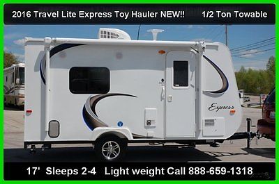 15 Travel Lite Express 16TH Towable RV Travel Trailer Pull Behind Toy Hauler New