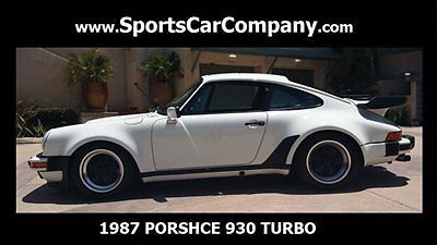 Porsche : 930 TURBO 1987 porsche 930 turbo rare example white black classic collector car