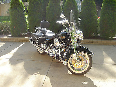 Harley-Davidson : Touring 2004 black and chrome harley davidson road king classic low miles many upgrades