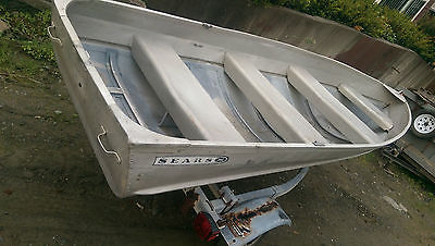 1964Aluminum14 Ft4 seat boat,with Aluminum trailer price lowered for quick sale