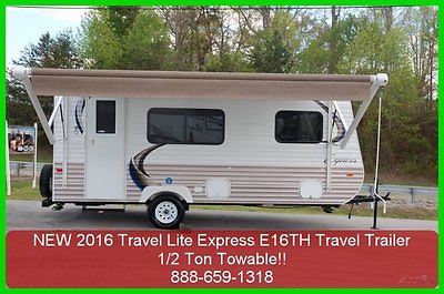2016 Travel Lite Express E18 New Travel Trailer Towable Pull Behind Camper TT RV